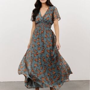 Baltic Born Floral Birdie Maxi Dress Size XL